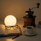 LED Ball Light, 6-inch Glowing Orb Light, Rechargeable Globe Lamp, Dimmable Mood Light W/Remote, Waterproof Ambient Lighting Lamp for Desk Bedroom Bathroom Patio