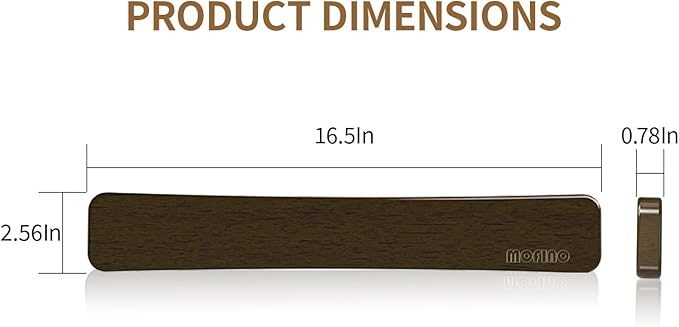 Magnetic Knife Holder for Wall,16.5 Inch Magnetic Knife Strip,Acacia Wood Double Sided Magnetic Knife Rack for Fridge,No Drilling