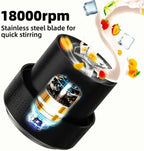 Dr.Boyd's Portable TEAM miXer 68oz Portable blender for Shakes, Smoothies Blended Drinks, Large Capacity, Type-C charging, Powerful Motor, BPA free, Stainless steel blades, Bulit in Safety Features