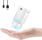 Cordless Electric Pump for Vacuum Storage Bags Travel Air Pump for Various Space Saver Bags Portable Rechargable Seal Bag Pump for Compression Clothes, Blanket, Luggage (White)