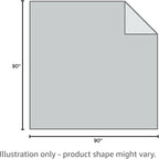 SNOWMAN Extra-Soft Down Blanket Queen, Lightweight Down Comforter with 8 Corner Tabs, Cooling Bed Comforter for Hot Sleepers, 18oz Fill Weight and Noiseless Down Proof Fabric (White, 90"x90")