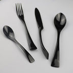 Luxury 4-Piece 18/10 Stainless Steel Flatware Set, Mirror Polishing Silver