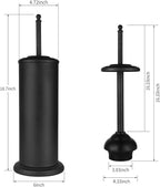 DOWRY Toilet Plunger with Holder for Bathroom,Powerful Efficient Force Suction Cup,Heavy Duty, Deep Cleaning