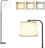AKASUKI Floor Lamp for Living Room with 3 Color Temperatures, Foot Switch Standing Lamps for Living Room, Bedroom, Office, Arc Mordern Floor Lamp with 9W LED Bulb Included