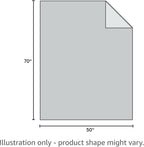 Westinghouse Electric Snuggle Throw Blankets with Foot Pocket, Wearable Heated Blanket with Sleeves, 6 Heating Levels & 2 to 10 Hours Heating Time Settings, 50 * 70"+18", Light Blue