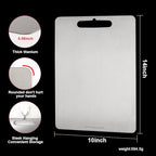 100% Pure Titanium Cutting Boards for Kitchen,2-in-1 Smooth Side & Textured Side For Cutting Meats, Double-sided Titanium Cutting Board Fruits And Vegetables, for Kitchen Outdoor Holiday Gifts(12x9)