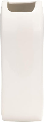Sagebrook Home Modern Boho Ceramic Stoneware Vase - Textured Decorative Flower Vase for Home, Office, Bedroom, or Living Room - 9" White