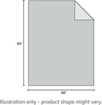 Bare Home Textured Fleece Blanket - Twin/Twin Extra Long - Ultra-Soft Lightweight for Bed, Sofa, and Couch - Luxury Microplush - Cozy Warm Blanket (Twin/Twin XL, Chevron Grey)