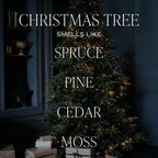 Sweet Water Decor Christmas Tree Candle - Spruce, Pine Needles and Evergreen Candles Scented Soy Candles for Home - Christmas Candle 9oz Clear Jar, 40 Hour Burn Time, Made in The USA