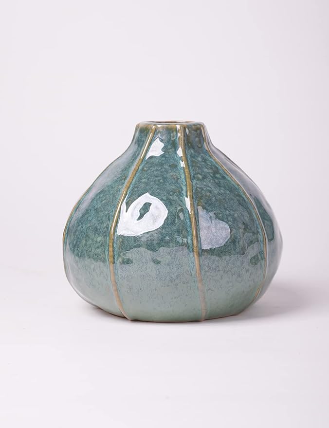 HAUCOZE Ceramic Decorative Vase Modern Decor Statue Table Centerpiece Sculpture Gifts 6.3inch