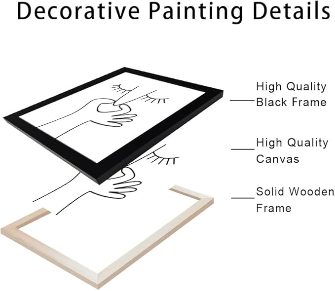 Framed Black and White Bathroom Wall Art Funny Bathroom Wall Decor Signs Bad Smell Toliet Print Painting Decor Canvas Artwork