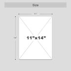 SIGNWIN Poster Bathroom Decor 11"x14"x 4, Wall Art Room Decor Multicolor for Living Room, Bedroom, Office White White Beach Shore Tropical Palm Tree Island Nature Wilderness Realism Landscape