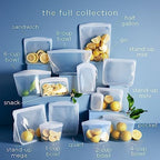 Stasher Premium Silicone Reusable Food Storage Bowl, Clear, Microwave, Sous Vide, Dishwasher, Oven and Freezer Safe, BPA Free, Leak-free, Eco-friendly, 6-Cup Bowl