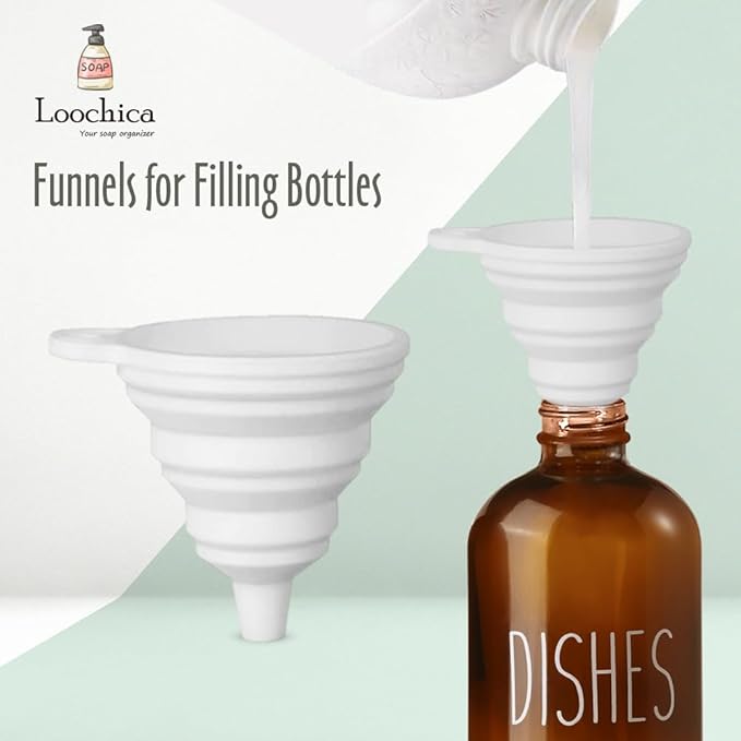 Dish Amber Glass Soap Dispenser with Plastic Pump, 16 Oz Brown Dish Soap Dispenser Set Refillable Reusable Apothecary Soap Pump Dispenser Bottles for Bathroom and Kitchen