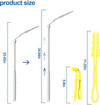 Replacement Handles Compatible with Swiffer Duster Refill, Swiffer Duster Extended Handle,Foldable & Extendable Dust Handle Only(White 5pcs)