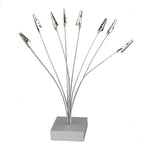1 Piece Desktop Photo Holder, with 8 Metal ClipsPicture HolderCard Holder Holder for Sticky NotesPost-it NotesPhotosChristmasWeddingCard Displays