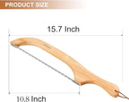 Sourdough bread knife, Bread slicer for homemade bread,15.7" Serrated, Bow Design, Easy Cutting, Suitable for More Foods