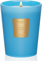 M&SENSE Ocean Escape Scented Natural Soy Wax Candle, 14.1oz 60 Hours Long Lasting Slow Burning Candles for Home Decor, Aromatherapy Candle for Stress Relief
