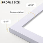 Vittanly 15 Pack Picture Frames Collage Wall Decor for Mounting or Tabletop Display, Gallery Frame Set for Family, Multi Sizes Including 3pcs 8x10, 6pcs 5x7, 6pcs 4x6, White