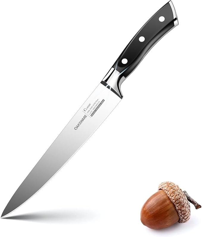 OAKSWARE 5.5-Inch Kitchen Utility Knife, German Stainless Steel, Full Tang, Paring Knife Kitchen Knife Chef Knife for Cutting, Peeling, Slicing Fruit, Vegetables, Bread and Meat