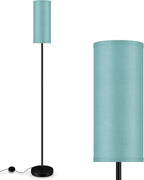 BoostArea Floor Lamps for Living Room, Modern Green Floor Lamp, LED Corner Floor Lamp with Linen LampShade, Standing Lamp for Bedroom/Office/Study Room/Farmhouse(Bulb Not Included)