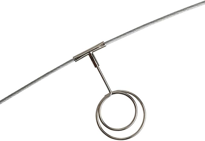 TFu Wall Hanging Photo Display, DIY Picture Photo Frame String with 12 Clips for Hanging Photos Notes and Artworks (Round Shape Clip)