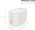 Zuutii Rice Storage Container,Food Container, Dry Food Storage, Pet Food Dispenser, 6.9Qt/11lbs Large Storage Bin with Lid,Silicone Ring & Moisture Proof,for Grain Cereal Soybean Corn,Begie