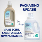 The Clean People Liquid Fabric Softener - Softens & Removes Static Cling - Vegan (100 Fl Oz, Fresh & Clean)