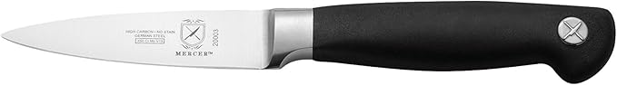 Mercer Culinary M20050 Genesis 6-Piece Wood / Glass Knife Block Set