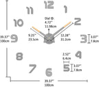 VANGOLD Wall Clock for Living Room Decor