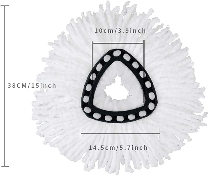 6 Pack Spin Mop Replacement Heads Microfiber Spin Mop Refills Easy Cleaning Mop Head