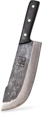 COOLINA Daozi Forged Cleaver Butcher Knife, 7.9-in High Carbon Steel Blade, Handmade Chinese Traditional Knife, Best for Chopping, Slicing, Cutting Meat