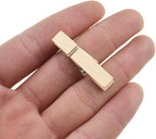 HAHIYO Wooden Clothes Pins Clothespins Small Do NOT Fall Apart 1.38 inches Length 60 Pack Sturdy Strong Springs No Rust No Discoloration for Laundry Bathroom DIY Craft Photos Food Opened Bags