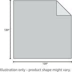 SNOWMAN Premium Down Comforter Super King Size, Luxurious All Season Duvet Insert with Cotton Blended Fabric, 65oz Fill Weight 3D Baffle Box Design Hotel Bedding Comforter (White,120"x120")