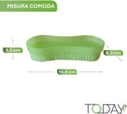 Today - Stiff Hand Brush for Carpet, Artificial Grass and Textile Surfaces – Durable Plastic Bristles Scrubbing Brush – Made in Italy – Ideal for Rugs, Stairs and Hard Floors