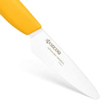 Kyocera Advanced Ceramic Revolution Series 3-inch Paring Knife, Yellow Handle, White Blade
