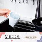 Miicol Porcelain Coffee Mugs Set of 6, Large Coffee Cups 14 oz, White Tea Cups, Ceramic Mugs for Latte, Cappuccino, Milk, Cocoa, Square Bottom, Microwave & Dishwasher Safe