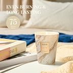 M&SENSE NoirAir Scented Candles for Home, Lead-Free Wick Highly Scented Jar Candles, 14.1 Oz 80 Hours Lasting Burning Candles Gifts for Women, Relaxing Aromatherapy Candle for Stress Relief