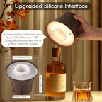WILIT Wireless Bottle Lamp for Liquor Bottles, 3-Level Brightness Cordless Lamp Shades for Table Lamps, Battery Operated Night Light for Bedroom, Bar Decor, Living Room, Women Gifts, Gifts for Men
