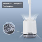 Lefree Silicone Toilet Brush and Holder,Bathroom Cleaner Brush Set,Non-Slip Handle Toilet Bowl Brush with TPR Soft Bristle,Wall Mounted/Floor Standing