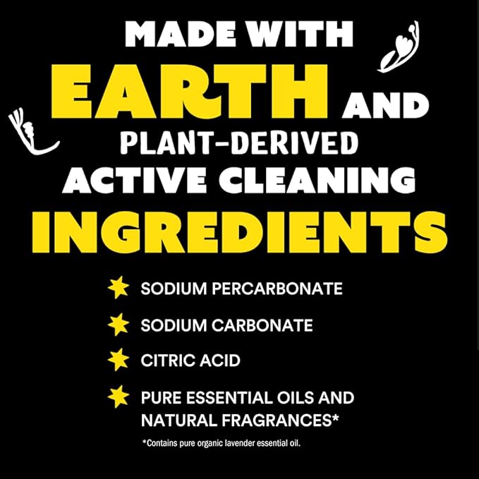 Molly's Suds Oxygen Whitener | Powerful Bleach Alternative, Chlorine Free & Color Safe | Brightens Whites and Removes Stains (Lavender Essential Oil - 79 oz)