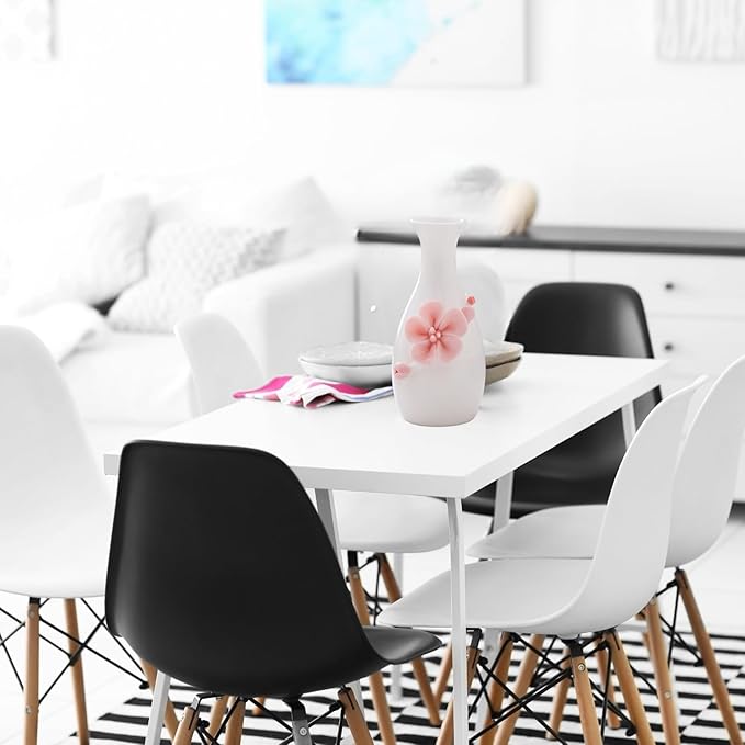 Handmade Ceramic Small vase Creative mini vase Home Decoration Ornament with 3D Floral Design (3D Flowers-Plum blossom1PCS)