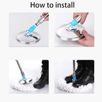 6 Pack Spin Mop Refill Pads Compatible with SIMPLI-Magic 79349 79117 979193 79229 Spin Mop Cleaning System, Part No.79161