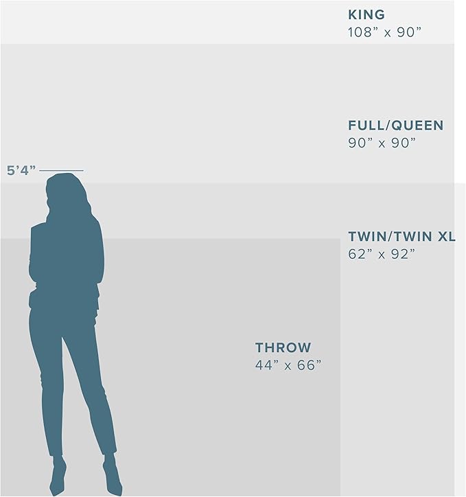 Bare Home Polar Fleece Blanket - Extra Long - Warm & Cozy - Premium Fleece - Throw for Bed, Sofa, Camping, Travel and Cold Nights - Lightweight Blanket (Twin/Twin XL, Light Grey)