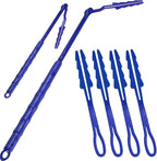 Replacement Handles Compatible with Swiffer Duster Refill, Swiffer Duster Extended Handle,Foldable & Extendable Dust Handle Only(Blue 5pcs)