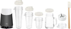 Tribest PB-430GY-A Personal Blender II, Mason Jar Ready Personal Blender with Mason Jar Mug, Gray