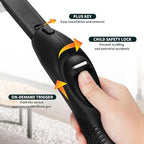 Steam Cleaner,Heavy Duty Steamer for Cleaning,Multipurpose Neat Canister Steamer with 21 Accessories,5 Minutes Fast Heating,Rolling Cleaning Machine for Carpet, Floors, Windows,Mirrors,Glass and Cars