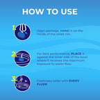 Toilet Bowl Cleaner Rim Hanger, 6 Count Automatic Bowl Toilet Cleaner, Cleans and Freshens Toilet Bowl, Lavender Scent - 7 Month