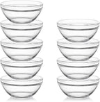 Sweejar 4 inch Small Glass Bowls Set, 7 oz Prep Bowls for Cooking, Small Bowls for Kitchen, Dessert Bowls for Ice Cream, 9 pack
