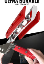 Dalstrong Santoku Knife - 7 inch - Gladiator Series - High Carbon German Steel - Crimson Red ABS Handle Kitchen Knife - Vegetable Knife - Sheath Included - Cooking Chef Knife - NSF Certified